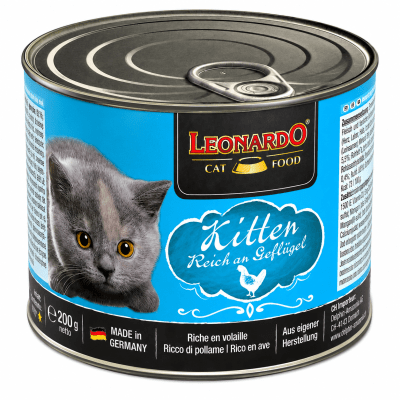LATA LEONARDO GATO KITTEN 200 GR1