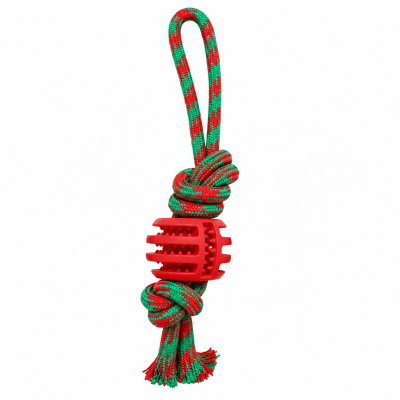 CUERDA CON PELOTA DENTAL GOMA TPR 28CM1