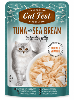 CAT FEST FILLETS ATUN Y DORADO 70G1