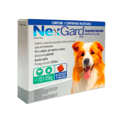 NEXGARD 10 A 25 KG 1 COMPRIMIDO1