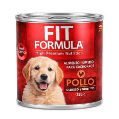 LATA FIT FORMULA  CACHORRO SABOR POLLO 280G