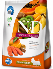N&D TROPICAL PERRO ADULTO MINI SALMON CEREALES Y FRUTAS TROPICALES