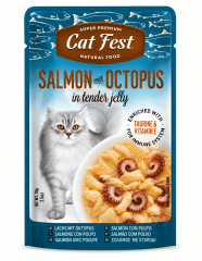 CAT FEST FILLETS SALMON Y PULPO 70G