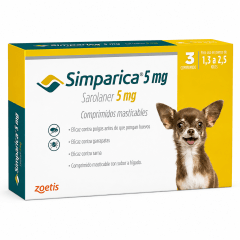 SIMPARICA 1.3 A 2.5 KG 3 COMPRIMIDOS