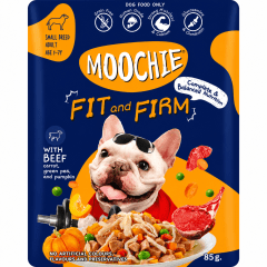 SACHET MOOCHIE CANINO  FIT AND FIRM VACUNO 85 G