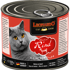 LATA LEONARDO GATO VACUNO 200 GR