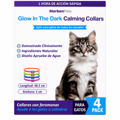 PACK CALMING COLLAR GATO 4 UNIDADES