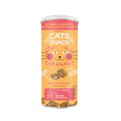 MAXI GALLETA RELLENA CAT SNACK SALMON CON POLLO 200 G
