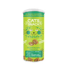 MAXI GALLETA RELLENA CAT SNACK  SALMON CON HIERBA GATERA 200 G