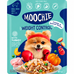 SACHET MOOCHIE CANINO WEIGHT CONTROL PAVO 85 G