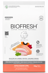 BIOFRESH ADULTO CASTRADO RAZA PEQUEÑA Y MINI MIX DE CARNES