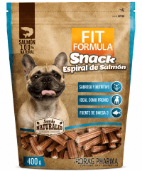 SNACK NATURAL FIT FORMULA ESPIRALES DE SALMÓN 400 G