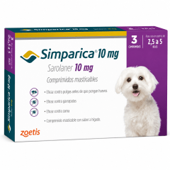 SIMPARICA 2.5 A 5KG 3 COMPRIMIDOS