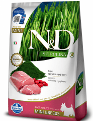 N&D ESPIRULINA PERRO ADULTO MINI CERDO SPIRULINA GOJIBERRY 2.5 KG