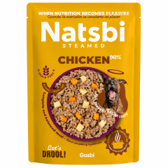 NATSBI DOG STEAMED CHICKEN 500 GR