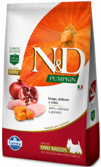 N&D PUMPKIN PERRO ADULTO MINI POLLO CALABAZA GRANADA