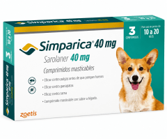 SIMPARICA 10 A 20 KG 3 COMPRIMIDOS