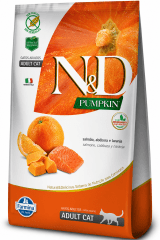 N&D PUMPKIN GATO ADULTO SALMON CALABAZA NARANJA