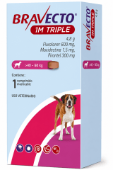 BRAVECTO 1M TRIPLE 40 - 60 KG