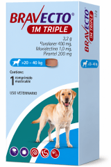 BRAVECTO 1M TRIPLE 20 - 40 KG