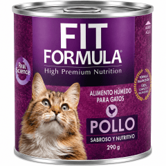 LATA FIT FORMULA GATO SABOR POLLO 290 GR