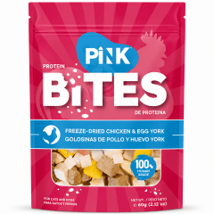 PINK BITES POLLO Y HUEVO  60 GR