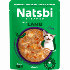 NATSBI CAT STEAMED LAMB 80 GR (CORDERO)