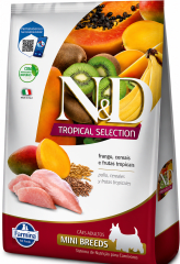 N&D TROPICAL PERRO ADULTO MINI POLLO CEREALES Y FRUTAS TROPICALES