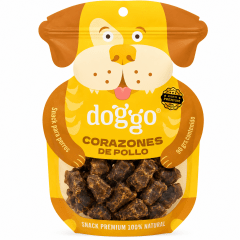 DOGGO SNACK PARA PERROS CORAZONES DE POLLO  90 GR