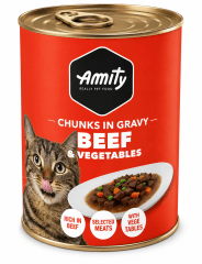 LATA AMITY GATO  CARNE & VEGETALES 415 GR