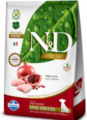 N&D PRIME PERRO CACHORRO MINI POLLO GRANADA