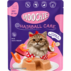 SACHET MOOCHIE FELINO HAIRBALL CARE POLLO Y ATUN 70G