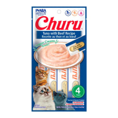 CHURU GATO ATÚN CON CARNE 4 TUBOS
