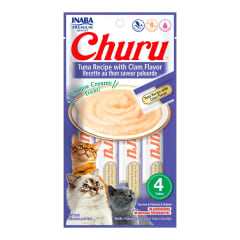 CHURU GATO ATÚN CON ALMEJA 4 TUBOS