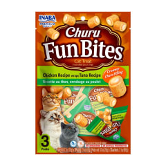 CHURU FUN BITES CAT  CHICKEN WRAPS TUNA 3 PACKS
