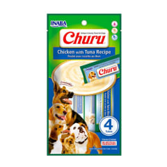 CHURU PERRO POLLO CON ATÚN 4 TUBOS