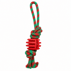 CUERDA CON PELOTA DENTAL GOMA TPR 28CM