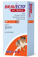 BRAVECTO 1M TRIPLE 5 - 10 KG