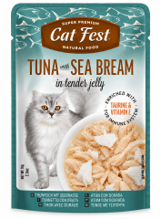 CAT FEST FILLETS ATUN Y DORADO 70G