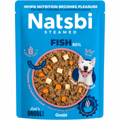 NATSBI DOG STEAMED FISH 200 GR