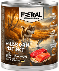 FERAL WET CACHORRO VACUNO Y SALMON 400 G
