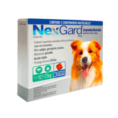 NEXGARD 10 A 25 KG 3 COMPRIMIDOS