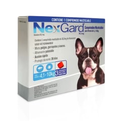 NEXGARD 4 A 10KG 3 COMPRIMIDOS