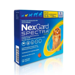 NEXGARD SPECTRA 3.6 A 7.5 KG 3 COMPRIMIDOS