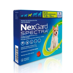 NEXGARD SPECTRA 7.6 A 15 KG 3 COMPRIMIDOS