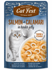 CAT FEST FILLETS SALMON Y CALAMAR 70G