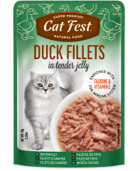 CAT FEST FILLETS PATO 70G