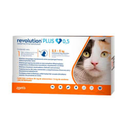 REVOLUTION PLUS FELINO 2.5 A 5 KG