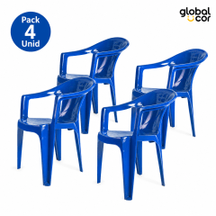 Pack 4 Sillas Milán Azul