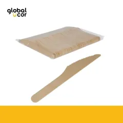 Bolsa con 100 cuchillos de madera de Abedul